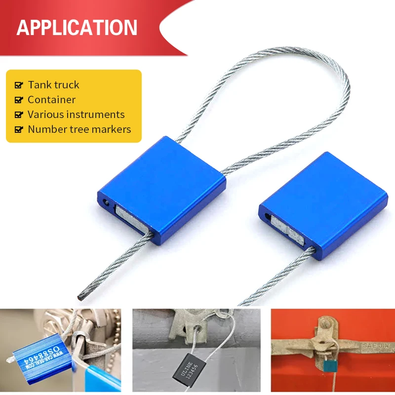Adjustable Length Security Cable Wire Seal Truck Oil Tank Trailer Shipping Cable Seal