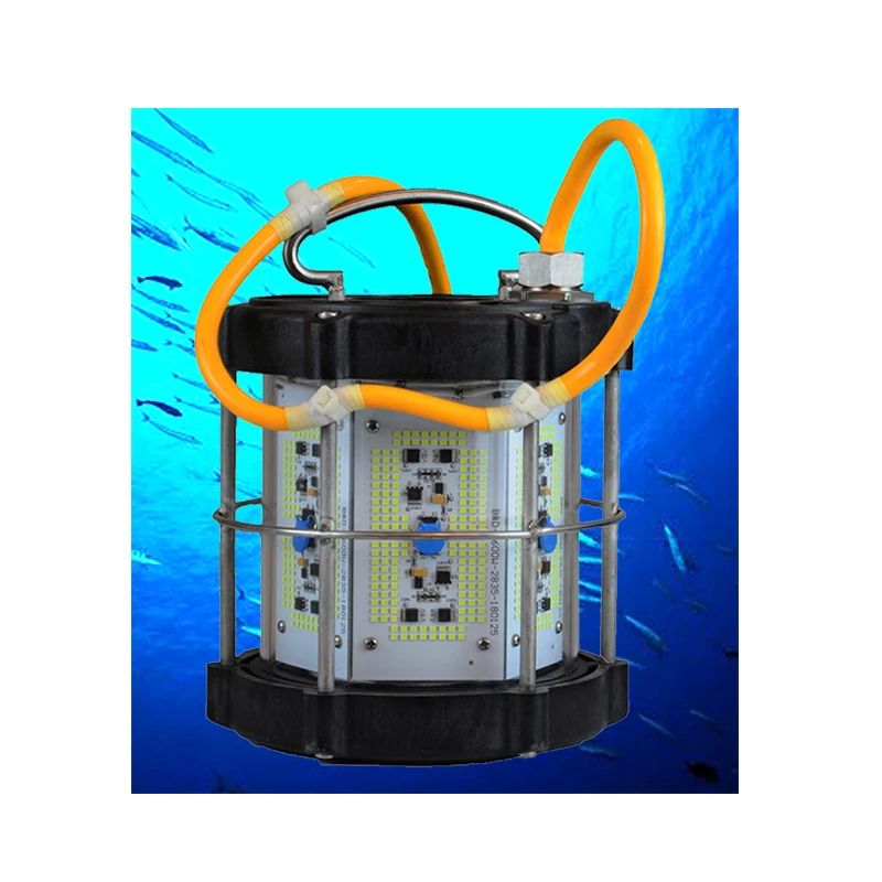 IP68 underwater fishing lure night boat submarine green RGB fishing bait squid fishing light