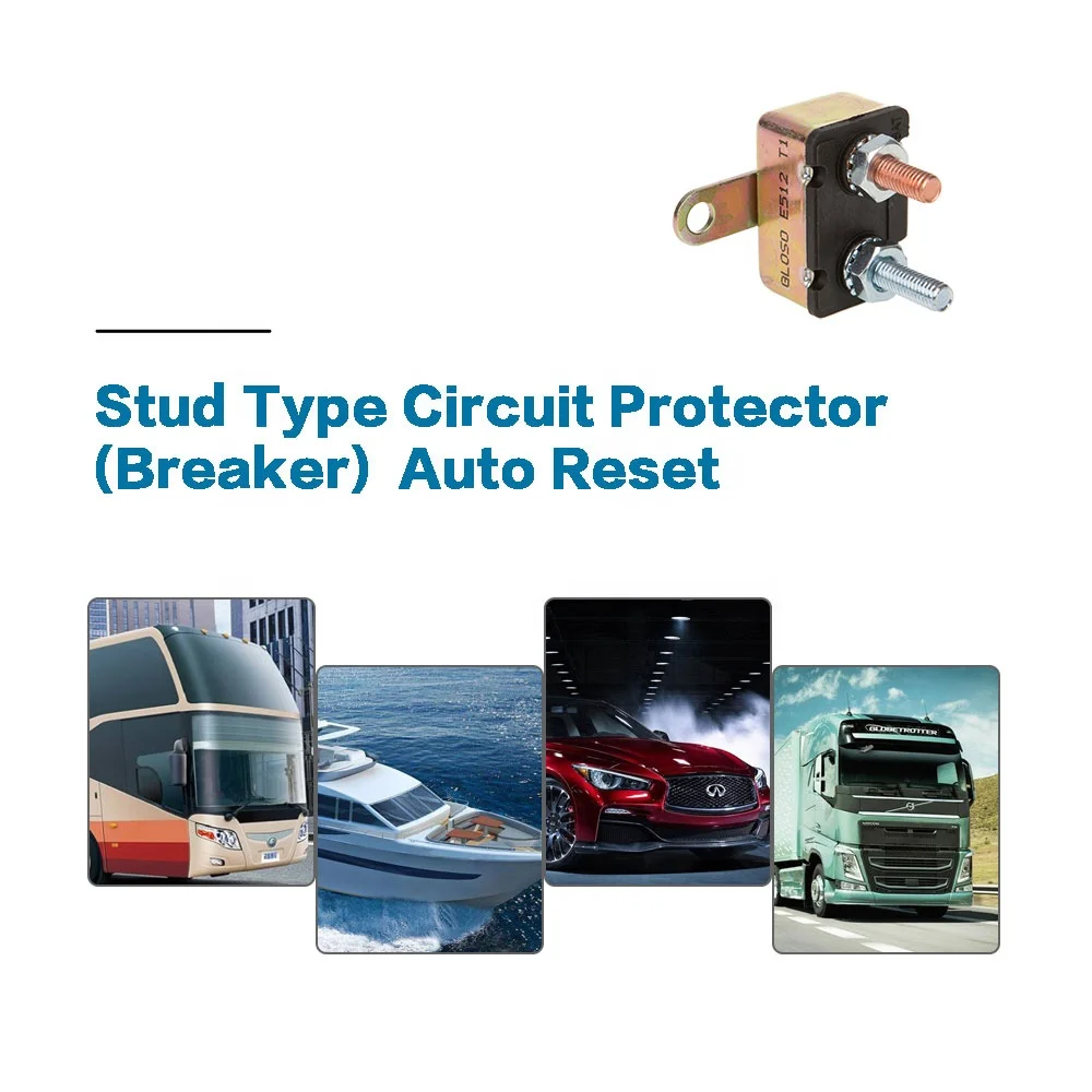 Wholesale Automatic Reset Overload Protector Crosswise Mounting Bracket for Car Stud RV Electrical Systems