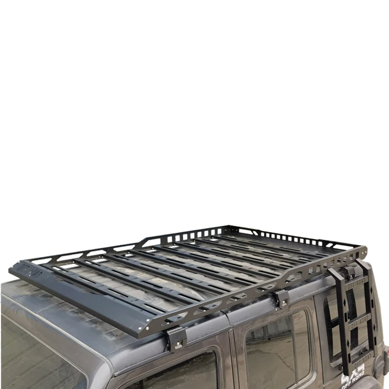 Factory multifunctional extended thickened stainless steel roof rack is a must-have for Jeep Wrangler jk jl 2/4 off-road!