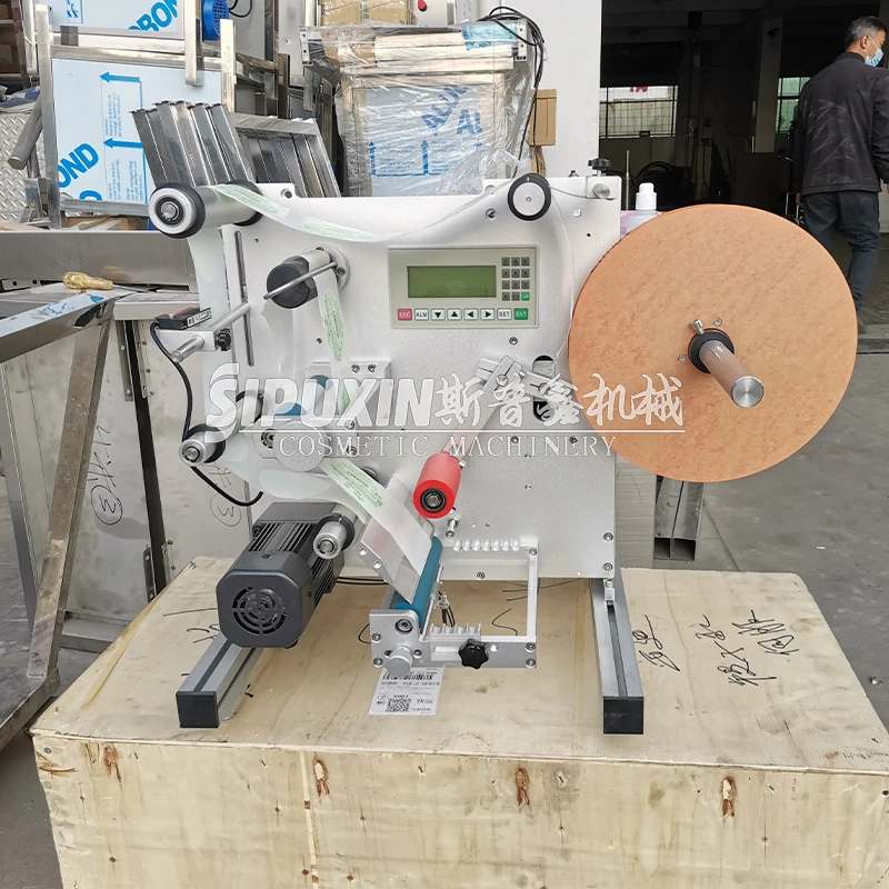 High Speed Semi Automatic Adhesive Wine Round Bottle Labeling Machine Bubble-free Labeling Machine Flat Bottle Labeling Machine