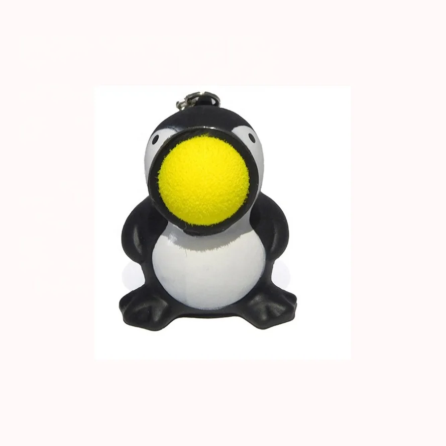 Vending Capsule Toy  Mini VINYL Funny Animal Power Popper Gun Foam Ball Toys For Kids