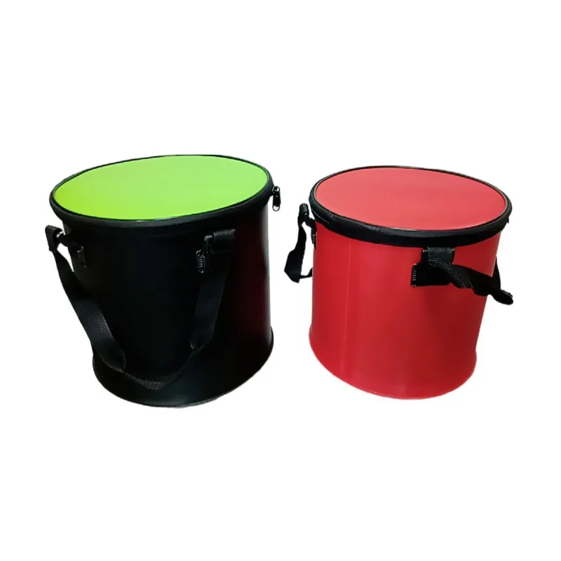 Dia. 30cm Outdoor wholesale fashion popular round EVA fishing Bucket live fish box
