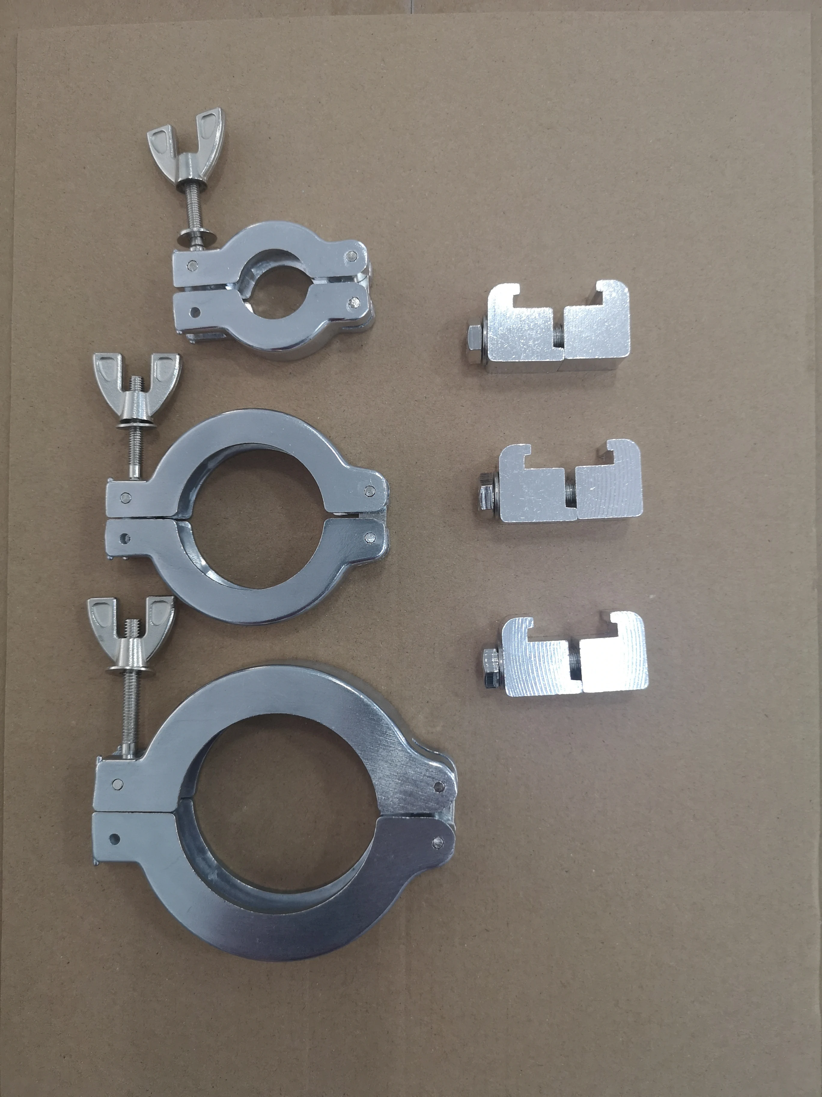 stock Aluminum  Clamp manufacturer Toggle Clamp SS304 vacuum Sanitary Clamp