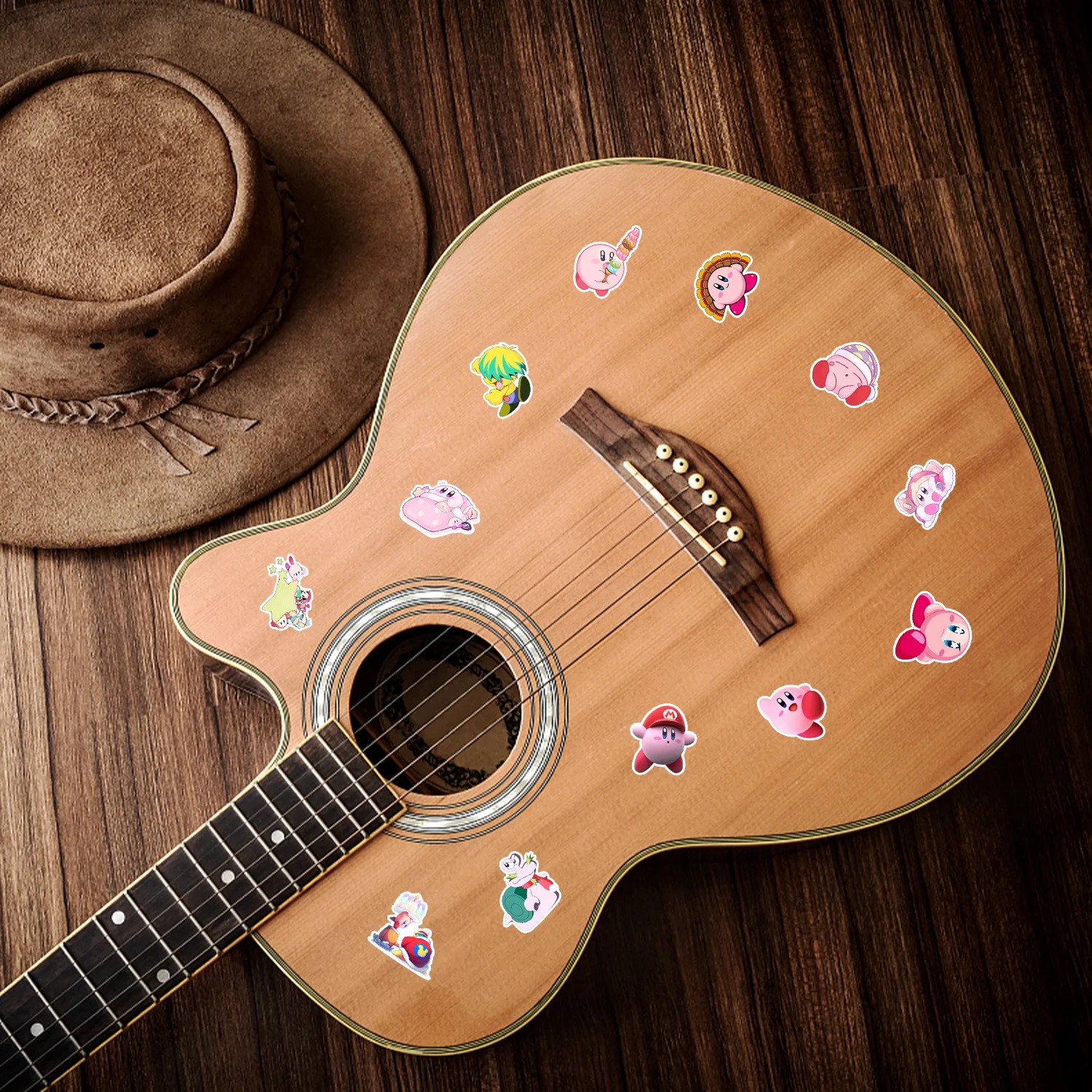 50pc/bag Cartoon Kirby Stickers Customized Graffiti Waterproof Stickers for Cellphone Case Backpack Skateboard Mobile Phone