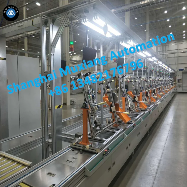 Shanghai Muxiang pallet transfer unit in  chain conveyor and double chain conveyors for  automatic car assembly lines