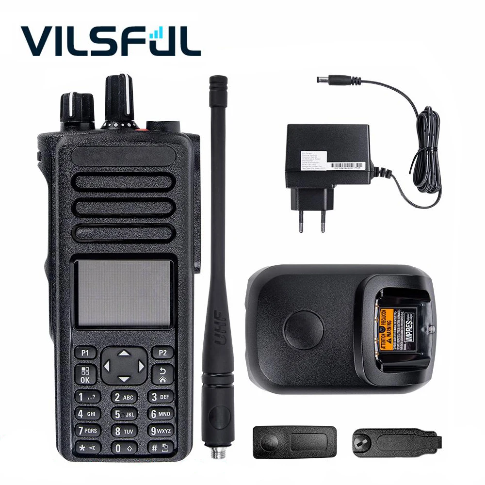 Portable Radio Digital Handheld Walkie Talkie UHF VHF Two Way Radio for Moto-rola P8668