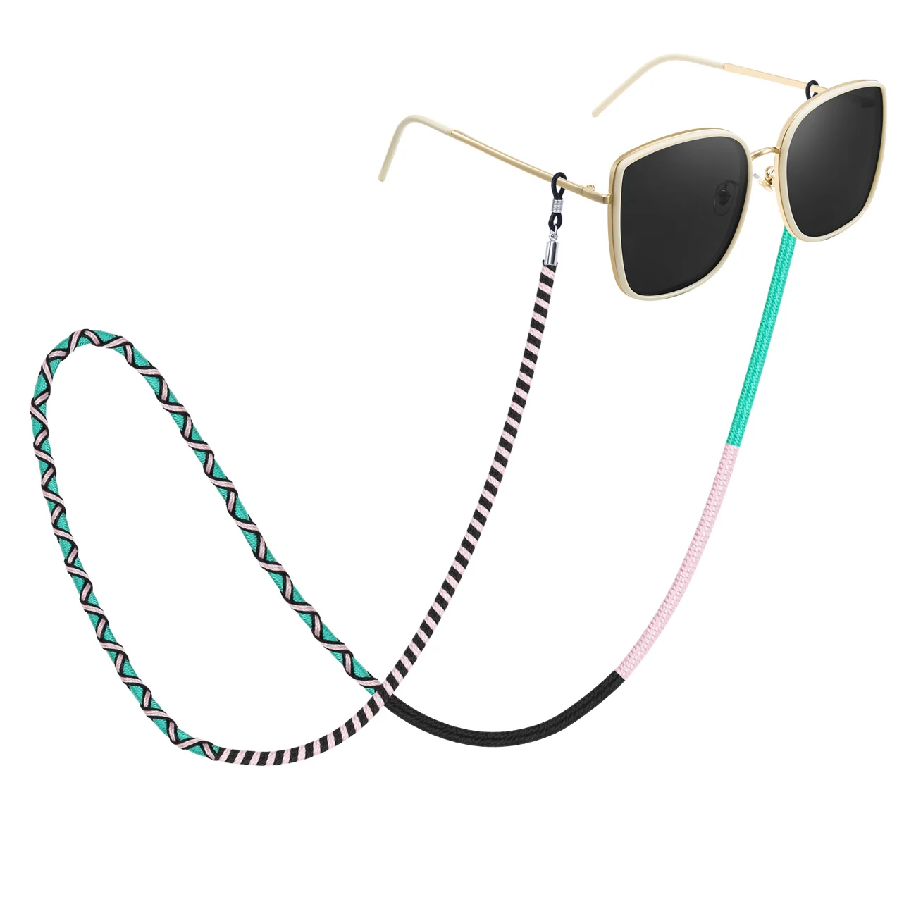 URIZONS Sports Sunglasses Rope Anti Slip Eye Glasses Straps Chain Adjustable Eyewear Retainer Running Anti Loss Eyeglass Cord