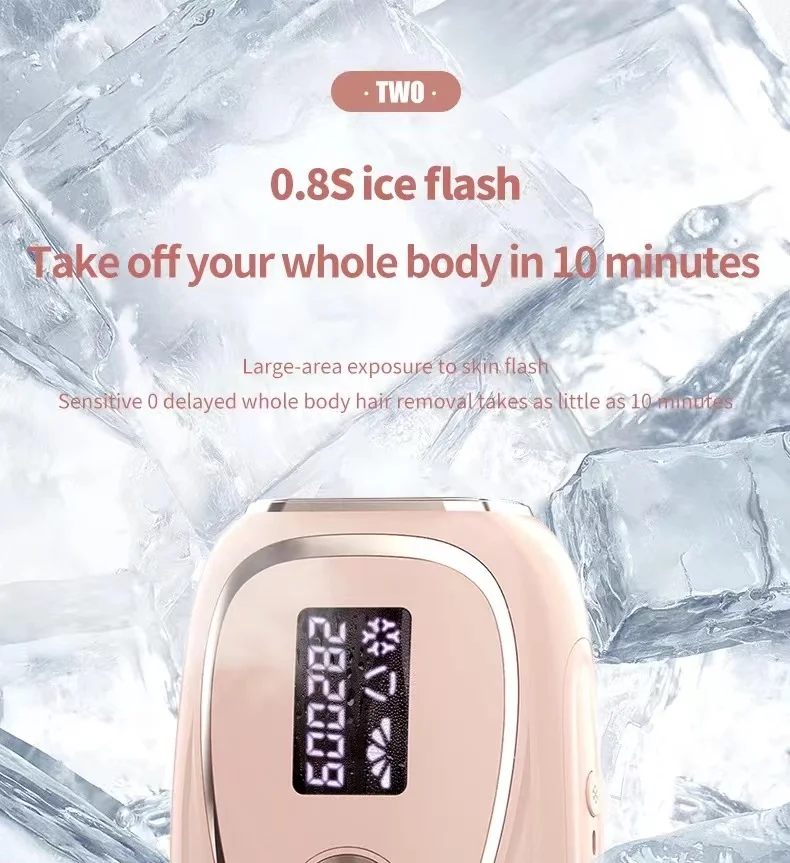 2022 Home Use Portable Permanent Epilator Painless Ice Cooling IPL Laser Hair Removal Device Machine With 990,000 Flashes
