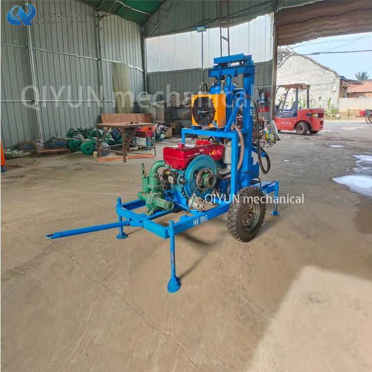 QIYUN mechanical mining rig manufacturers direct sales of high-quality low-cost small 100-meter drill
