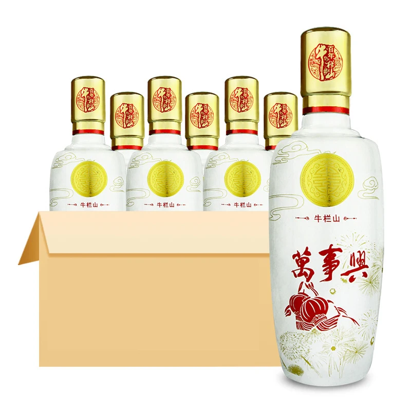 
Chinese Niu Lan Shan White Wine 51.8%vol Gift Box Health Tonic Liquor Wholesale 