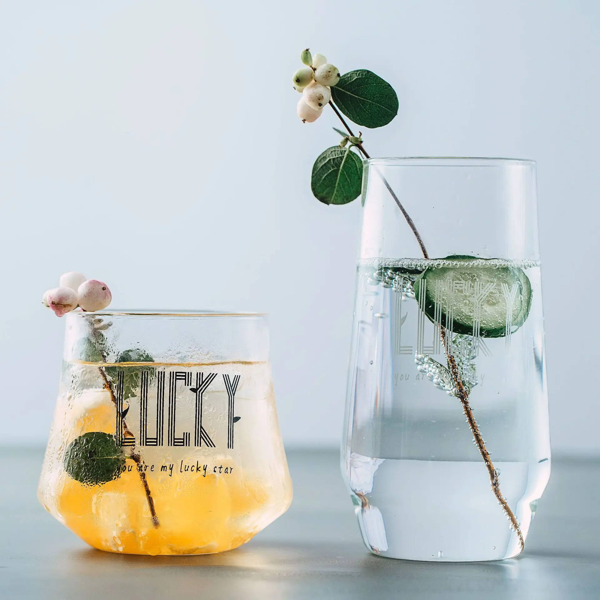 Wholesale Custom Nordic Heat-resistant Glass Coffee Milk Cup Home Dessert Juice Cups Simple Cold Drink Beer Glass