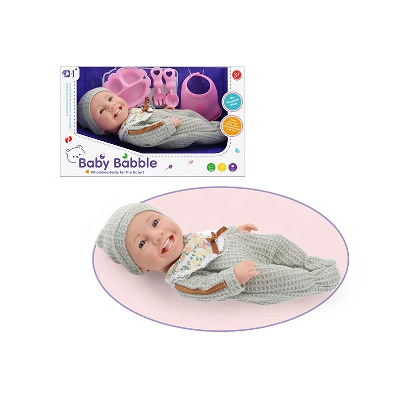 New Year Gift Simulation Baby Doll Full Body Silicone 12inch smile Vinyl Custom  mini silicone reborn doll