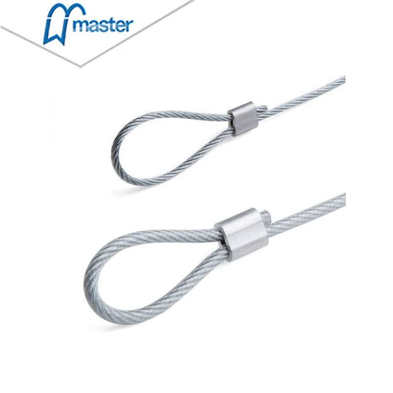 Master Well Sectional Garage Door Hardware Kits Lifting Tension Cables for 2.38mm 3.18mmHigh Door Garage Door Steel Cable