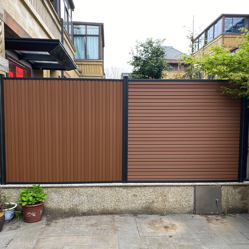Factory Direct Sale Wear-resistant Wood Plastic Composite Fence Wpc Fence Panel Wpc Yard Custom Fence