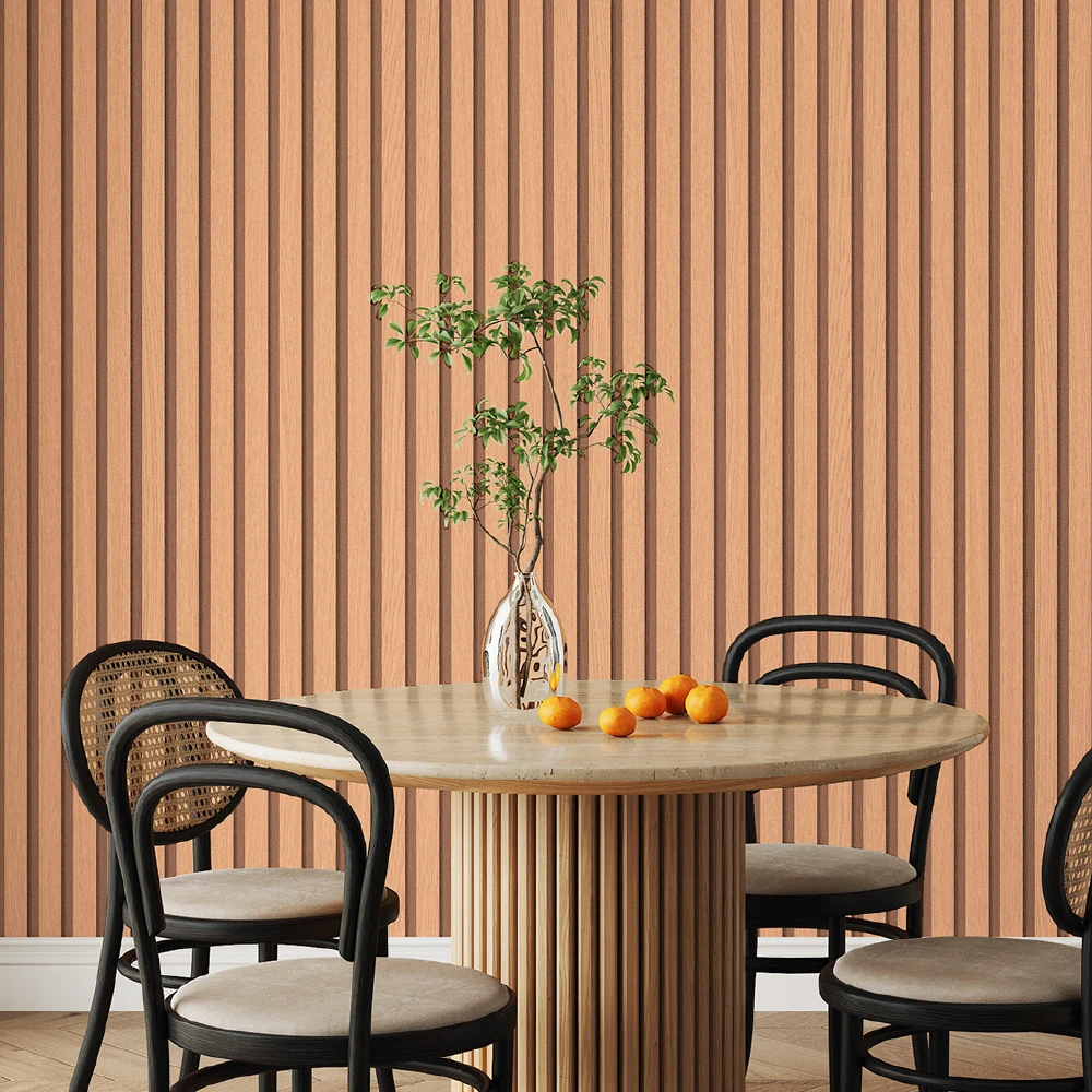 Bathroom 3d Wood Waterproof Peel and Stick Vinyl Wall Tile Adhesive