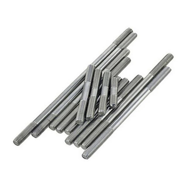 High Quality Wholesale Carbon Steel Double End Stud Bolts M8 M10 M12 M14 Metric Stainless Steel Threaded Rod