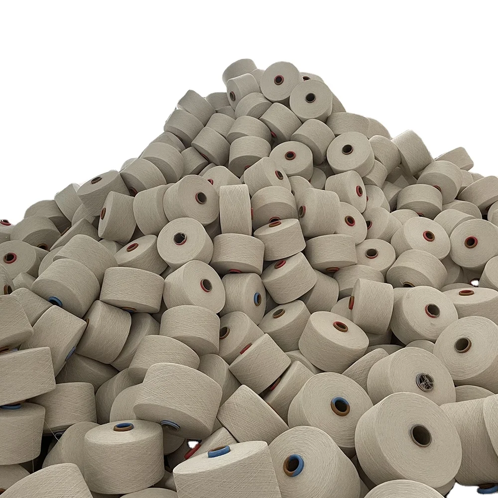 NE 6/1 8/1 10/1 recycled cotton yarn for knitting gloves to Russia market
