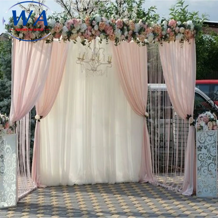 Popular Pipe and Drape Set Wedding Stage Decoration Indian Curtains Backdrop Wedding Mandap