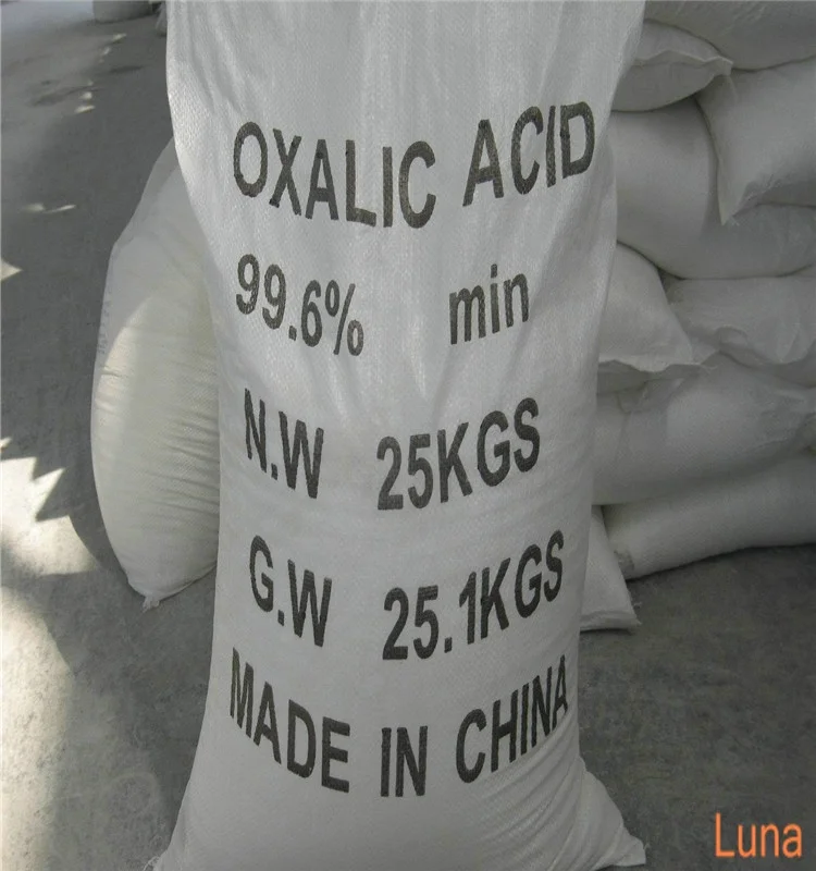 Manufacturer OXALIC ACID 99.6% H2C2O4 for dyeing/textile/leather