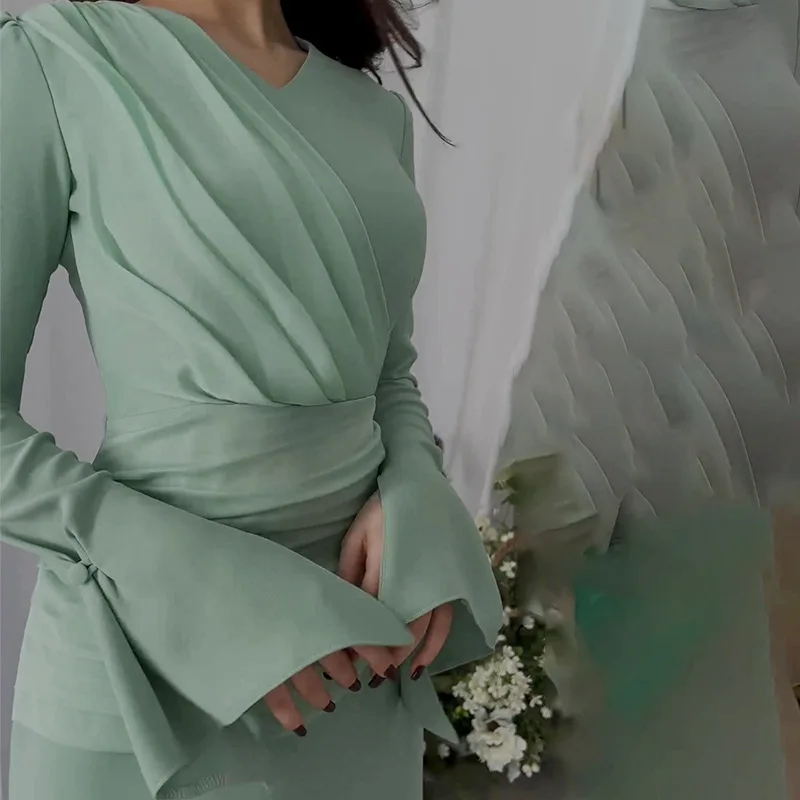 European and American temperament slightly flared pleated cross-layered strappy corseted slim panel high-waisted dress