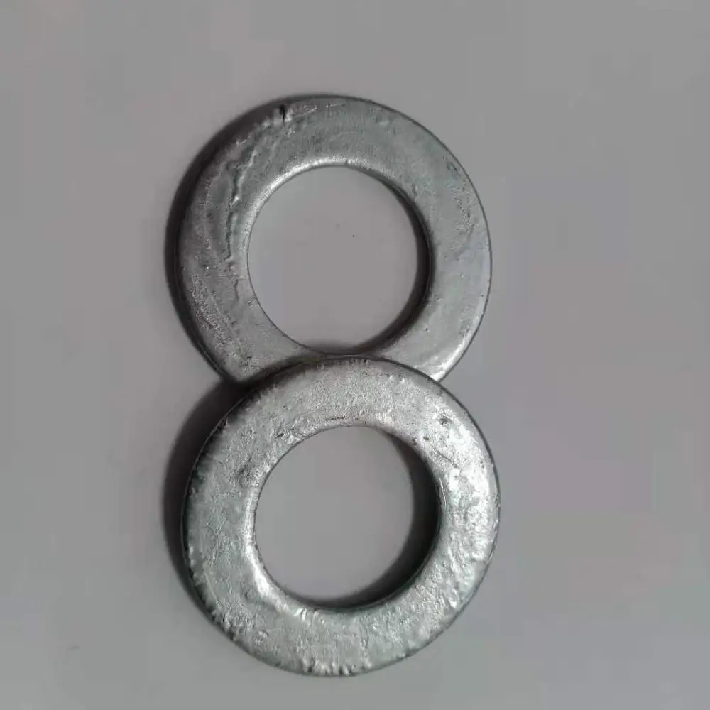 iso 7089 din steel 140 hv125  steel hexagon bolts metal washers carbon steel Hot dip galvanized PLAIN washer
