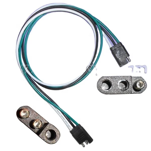 3 flat way 16 AWG cable adapter trailer wire harness