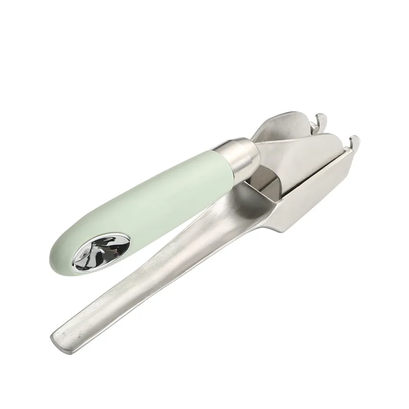 304 Stainless Steel Detachable Garlic Press Manual Kitchen Grinder for Garlic Puree Ginger Fruit Vegetable Comfortable Handle