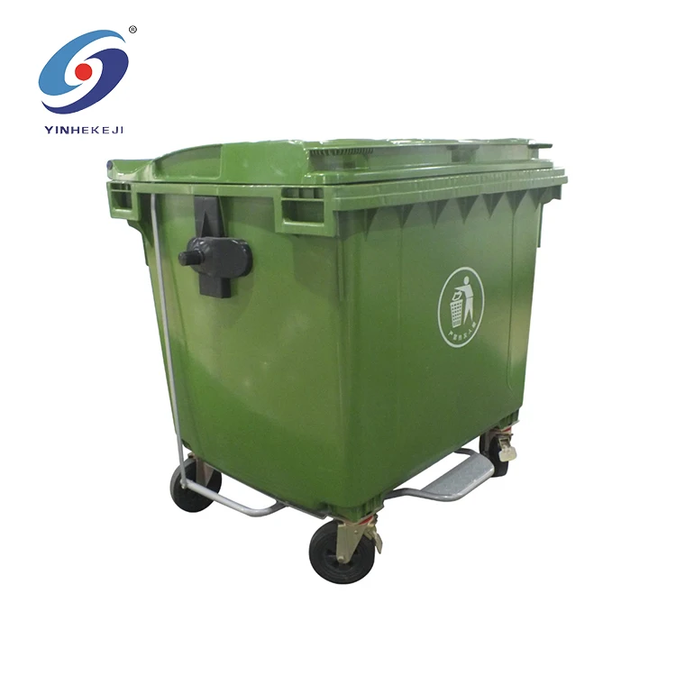Customization Logo Trash Can Outdoor Plastic 660 Liter Garbage Bin