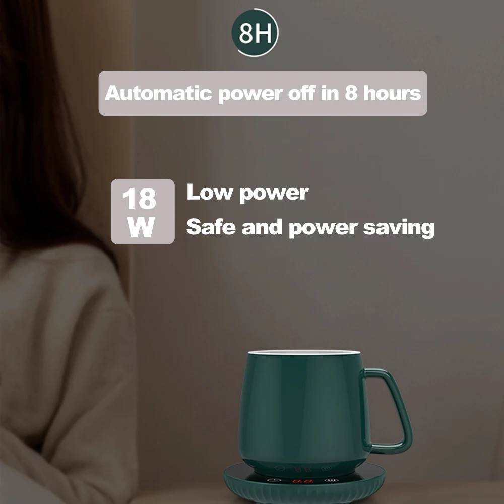 Оптовая торговля OEM изготовленный на заказ для электрического нагрева контроль температуры Керамическая чашка для чая/смарт-Графин кофе кружка с подогревом