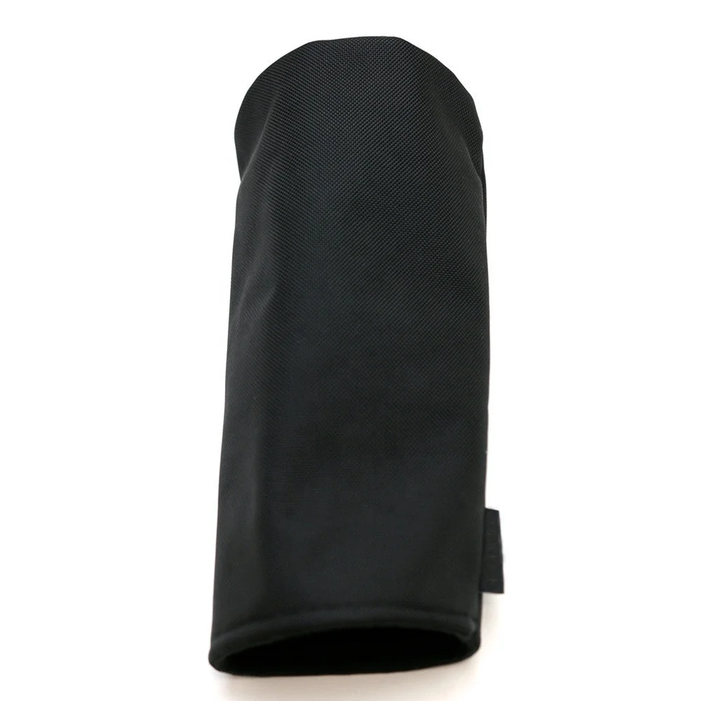 Egret Custom Logo Black Nylon Fabric Brarrel Shaped Golf Club Head Cover Driver Golf Headcovers
