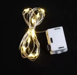 LED white box 3-speed adjustment Flashing Mode button copper wire light flower Christmas lights decoration