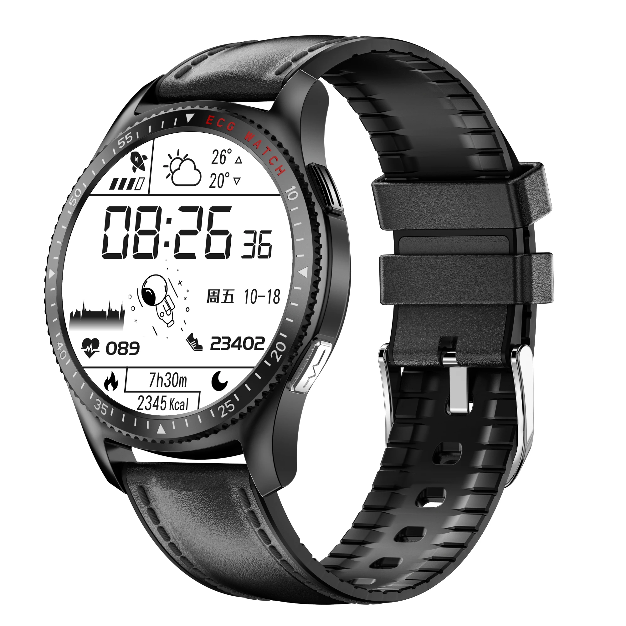 2022 Newest Camera Remote Control Monitoring Blood Pressure Blood Oxygen Fitness Sports HD IP67 Waterproof Smart Watch