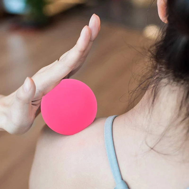Customized Non-toxic Double Silicone Lacrosse Massage Ball  For Sore Muscles