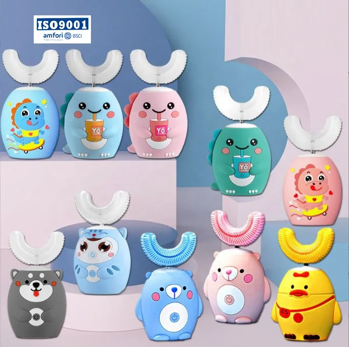 Умная электрическая u-образная Зубная щетка 360, перезаряжаемая детская зубная щетка ushaped, набор электрической u-образной зубной щетки