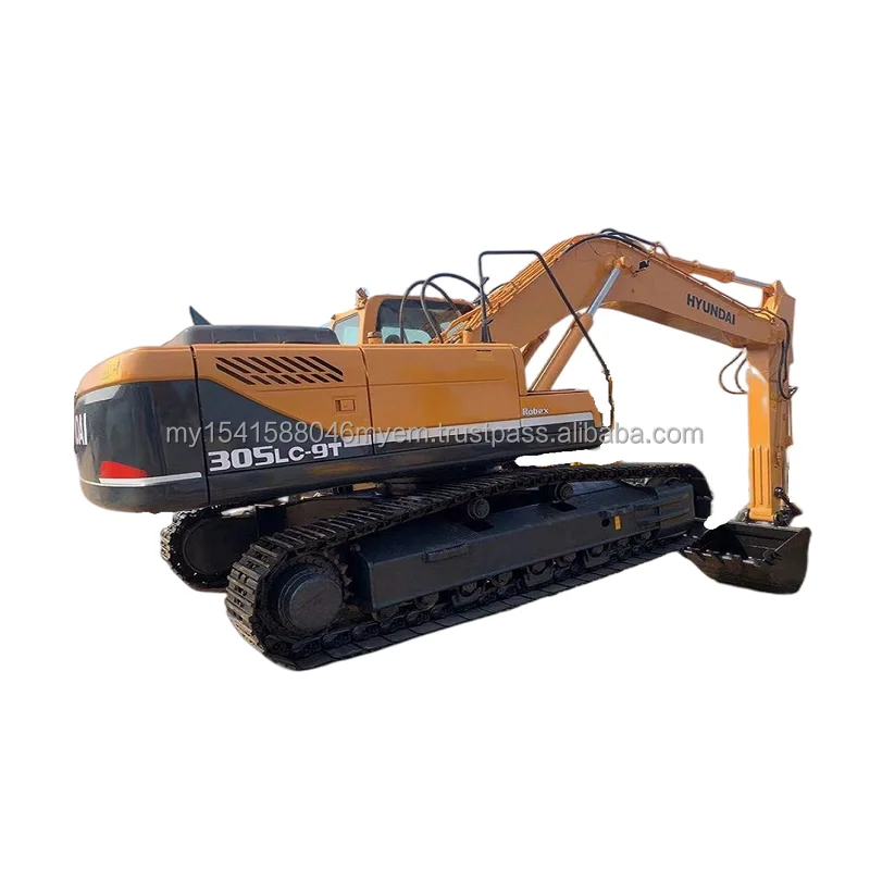2019 Model Hyundai used excavator 305 crawler digger tractor 30ton excavator for sale