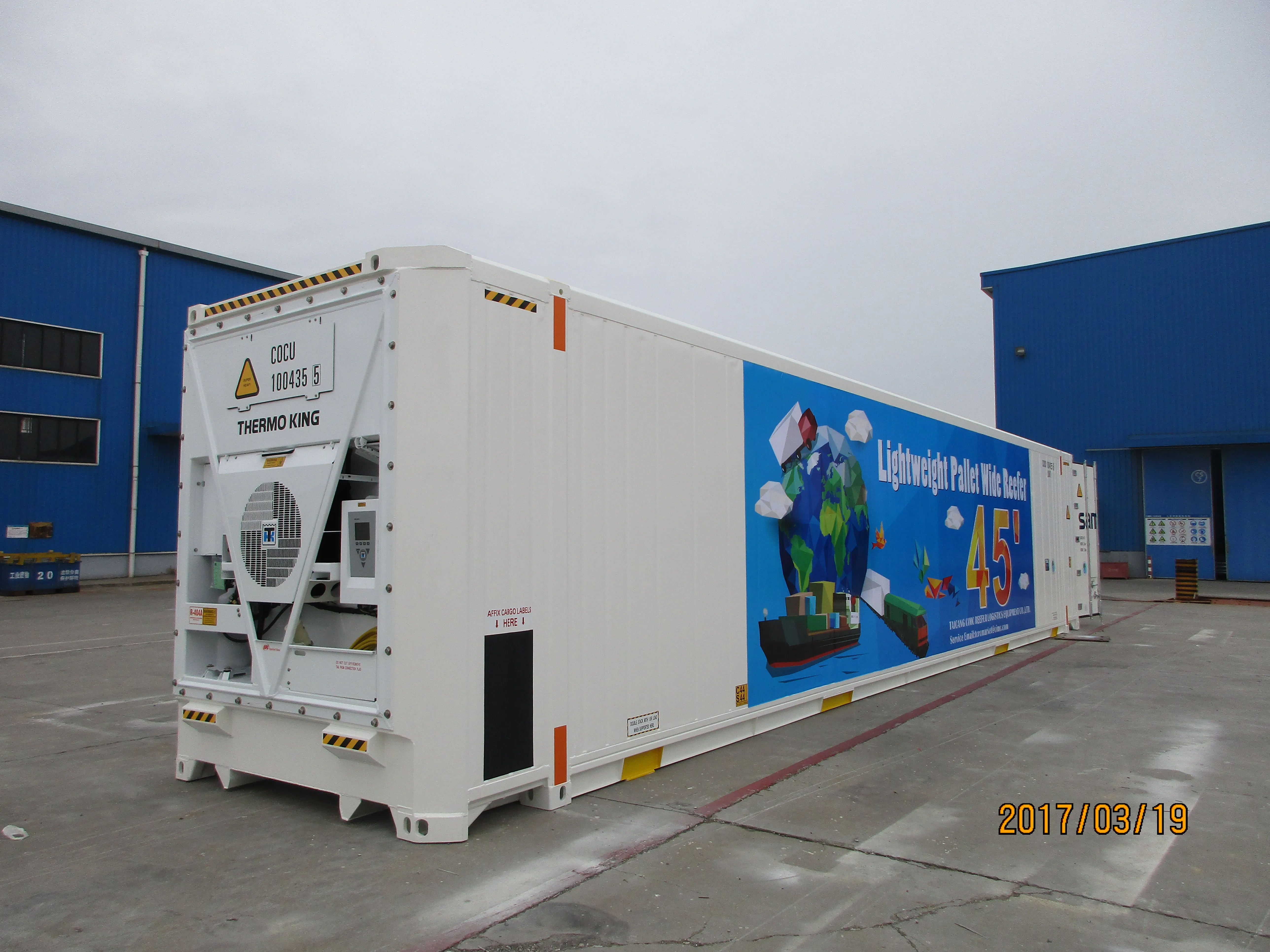  BV или LR сертификат 45ft поддон широкий PWR reefer