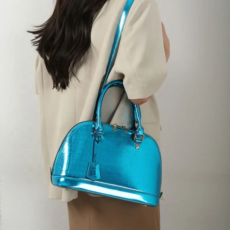 Wholesale Leather Big Bag Luxury Handbags Female Tote Bag Lady Fashion Design Purses Large Capacity Shiny Handbags for Women