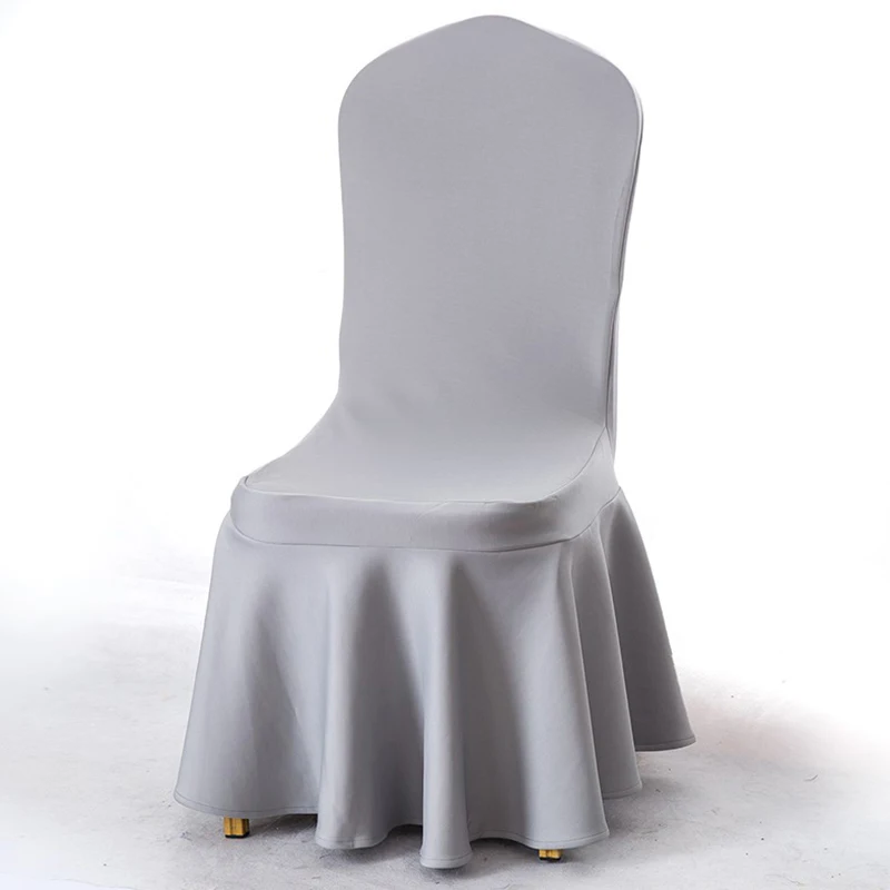 Floor Length Stretch Chair Cover for Banquet Removable and Washable Chair Slipcover Spandex Chair Covers