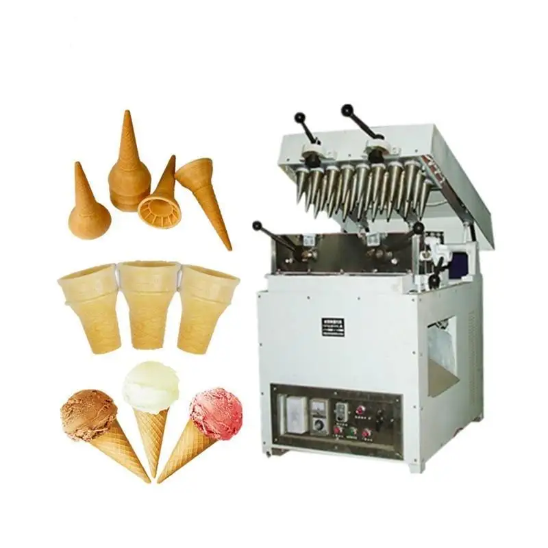 Free Shipping Ice Cream Paper Sleeve Packaging Commercial Ice-Cream Cone Machine