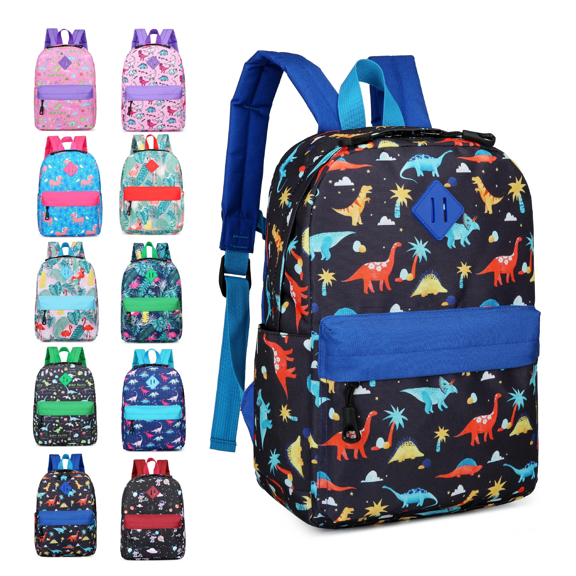 Factory Hot-selling High Quality Mochilas Escolares Oxford Water-proof Large Capacity Lightweight Boys Girls School Bags