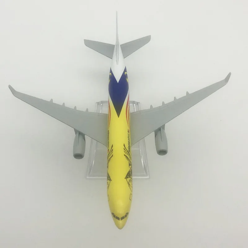 NEW 16cm Alloy Metal Air Malaysia Airlines TIGER Airplane Model Airbus 330 A330 Airways Air Plane Model Stand Diecast Aircraft