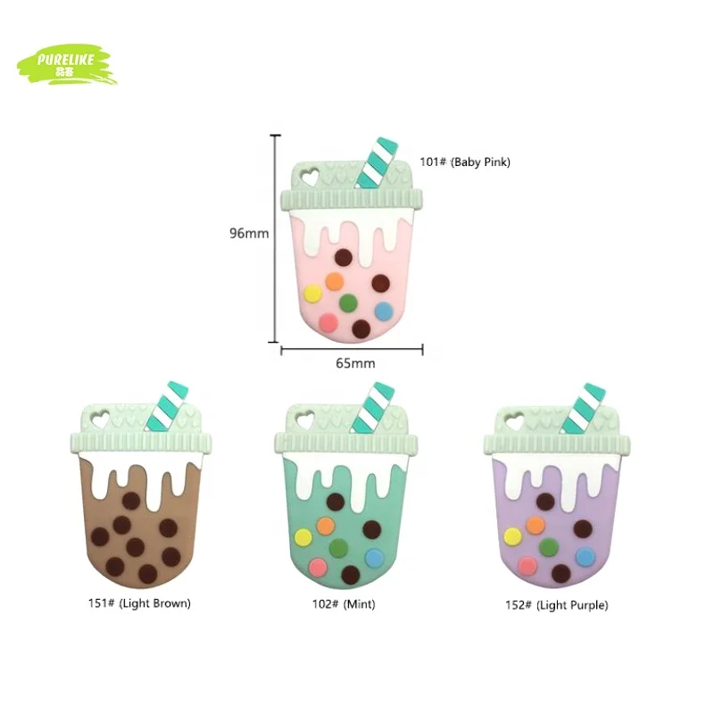 100% Food Grade Approval New Silicone Bubble Star Tea Design Baby Teething Toy