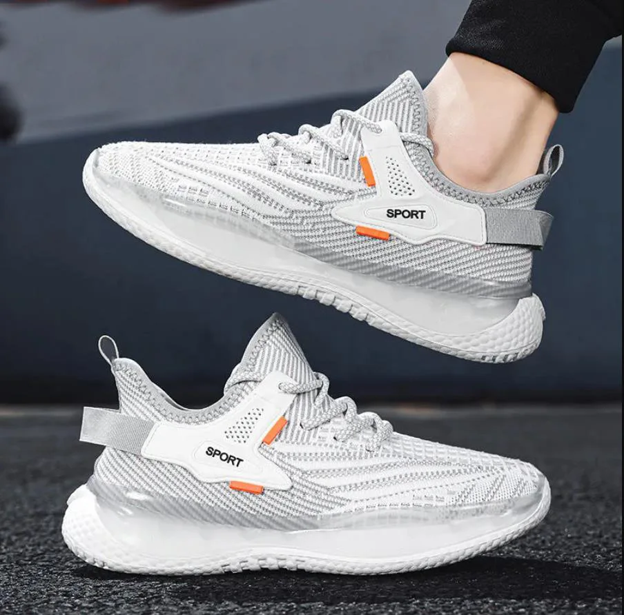 2022 New Mens sneaker 2022 custom  Mesh  Breathable Flying Weaving  Fashion Running Shoes