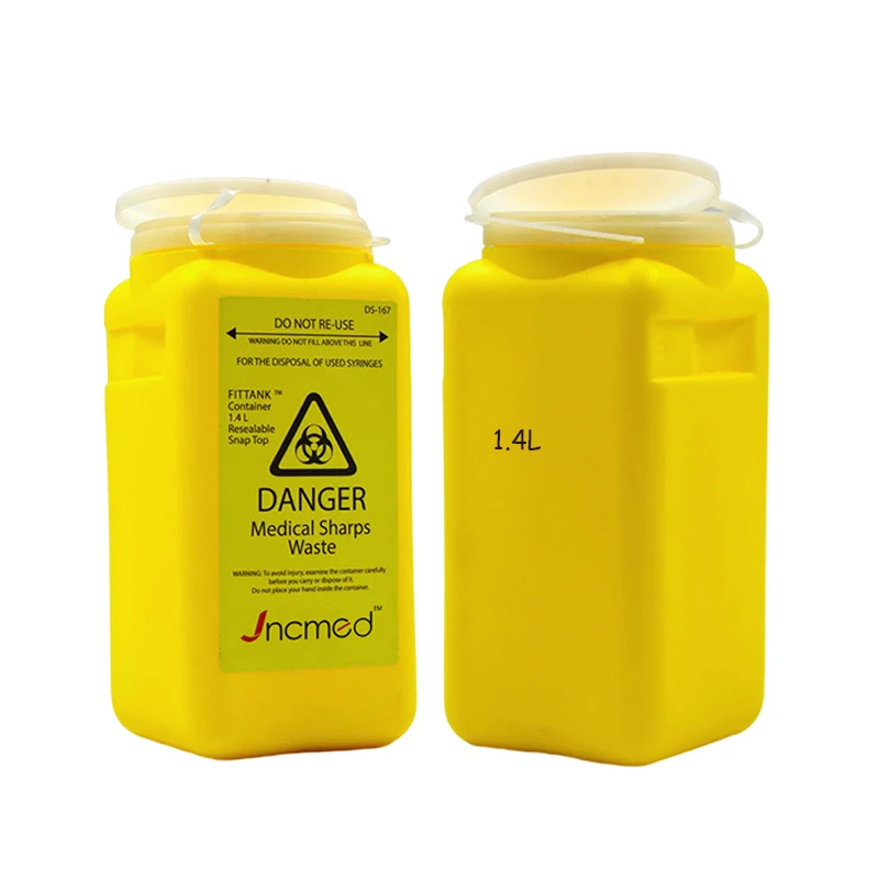 1.4 Quart sharps container insulin syringes Sharps bin Home Sharps Container