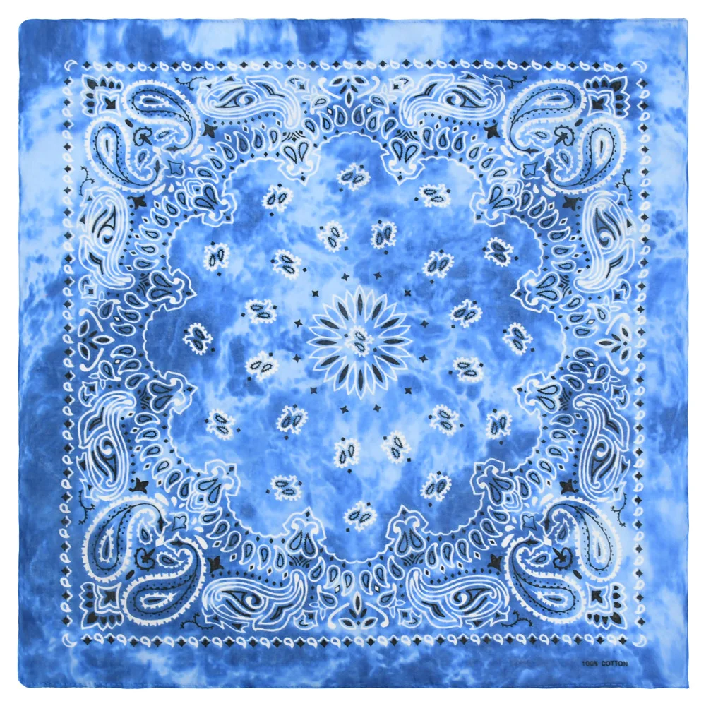 European and American cotton tie-dye cashew flower Paisley Magic turban Outdoor riding kerchief Hip Hop mask Hair tie