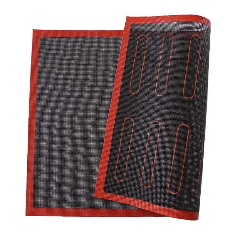 Двусторонний термостойкий силиконовый коврик для выпечки на выпечке Eclair, перфорированный коврик для выпечки хлеба