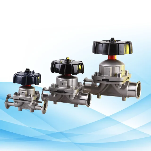 Ace BPE 3-A SS316L Sanitary Stainless Diaphragm Valve With Silicone Seal