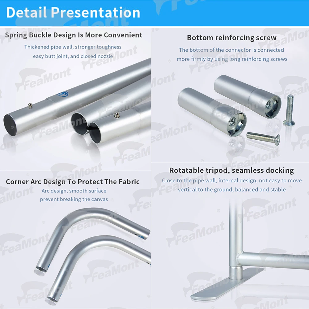 FEAMONT High Quality Printed Portable Trade Show Backdrop Display Stand for Advertising Sports Promotion Pop Backdrop Display