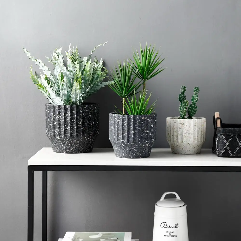 Hipster Creative New Vintage Big Cement Plant Pots